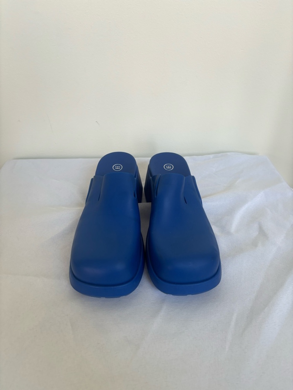 E8 By Miista Bliss Blue Mules Sz 37 EU Womens Leather Clogs